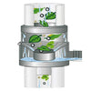 Filling machine valve-leaf catch 