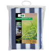 Balkondoek blauw/wit 25mx90cm