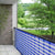 Balkondoek blauw/wit 25mx90cm