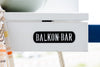Balcony bar White Wash
