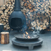 Ronde houtopslag