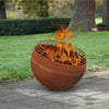 Fireball laser cut rust stripes