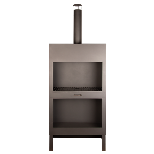 Terraskachel + houtopslag zwart XL