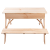2 in 1 picknicktafel met zandbak