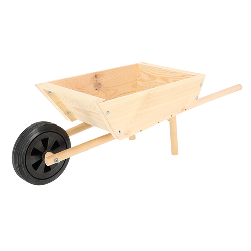 Wooden wheelbarrow