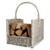 Haardblokkenmand grijs
