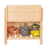Mitwachsender Tisch mit Stauraum