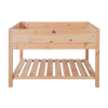 Blank houten kweektafel XXL