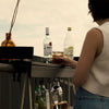Balcony bar Sides Black Wash