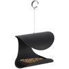 Hanging bird feeder black L