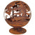 Esschert design - Fireball laser cut rust