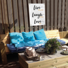 Gartenposter - Live Love Laugh - 100x70cm