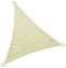 Schaduwdoek cream waterproef driehoek 5x5x5m