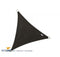 Schaduwdoek zwart driehoek 5x5x5m