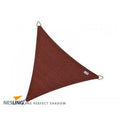 Schaduwdoek terracotta driehoek 5x5x5m