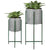Esschert Design - Flower box on stand round set/2