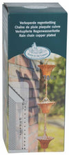 Copper plated rain chain