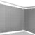 Balkondoek grijs 500x90cm