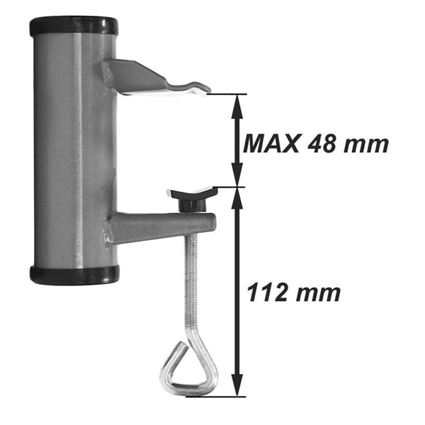 Parasolhouder wand type H verzinkt diam. 3,5cm