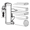 Parasolhouder wand type H verzinkt diam. 3,5cm