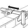 Sonnenschirmhalter Wand Typ M weiß Durchm. 3,5cm