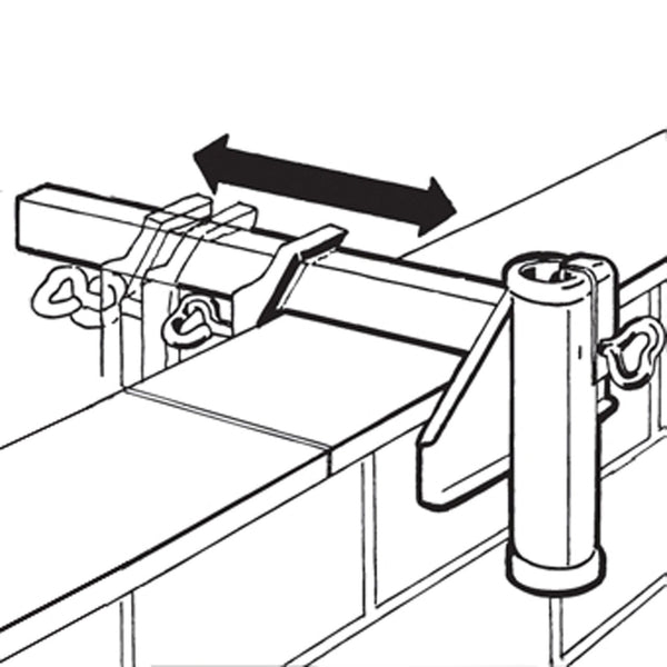 Sonnenschirmhalter Wand Typ M weiß Durchm. 3,5cm