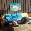 Garden poster - Sea rocks - 100x70cm